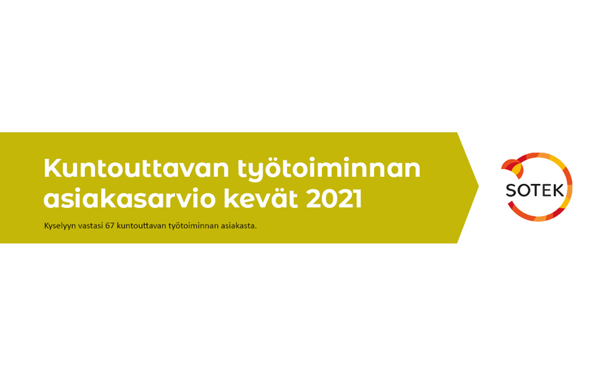 Kuntouttavan työtoiminnan asiakkailta hyvät arviot